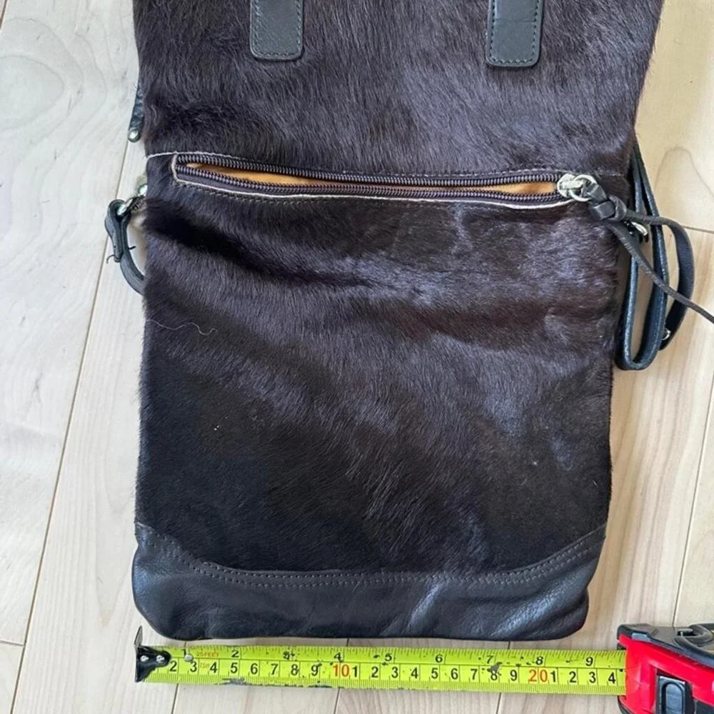 Maurizio Taiuti Genuine Cowhide Fold-Over Bag – Made in Italy - Picture 4 of 8